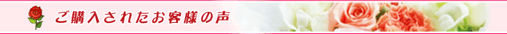 ご購入されたお客様の声